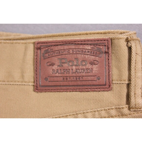 Polo Ralph Lauren Jeans Mens 867 Classic Brown denim Jeans Pony cotton 36" X 30" - Picture 2 of 12